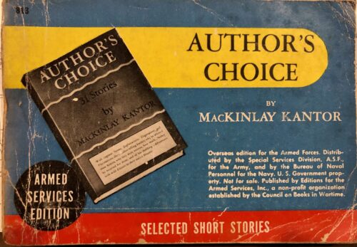 Author's choice | Kantor, MacKinlay